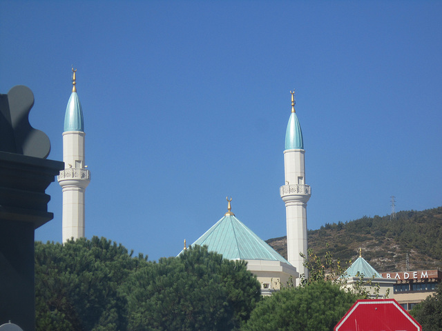 I just love the colour of this mosque