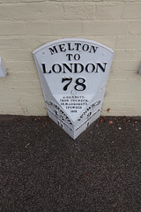 Mile post by Garrett's of Ipswich, Melton, Suffolk