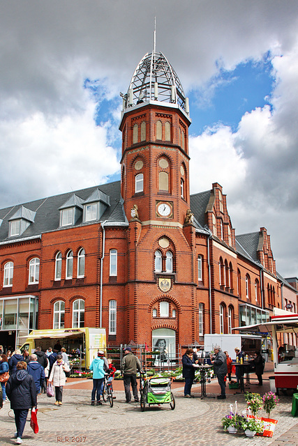 Stade, Markt mit Postamt