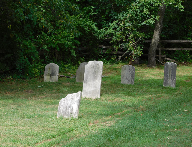 Cemetery in Old Bethpage Village, August 2022