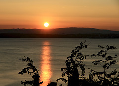 Sonnenuntergang über dem Bodensee