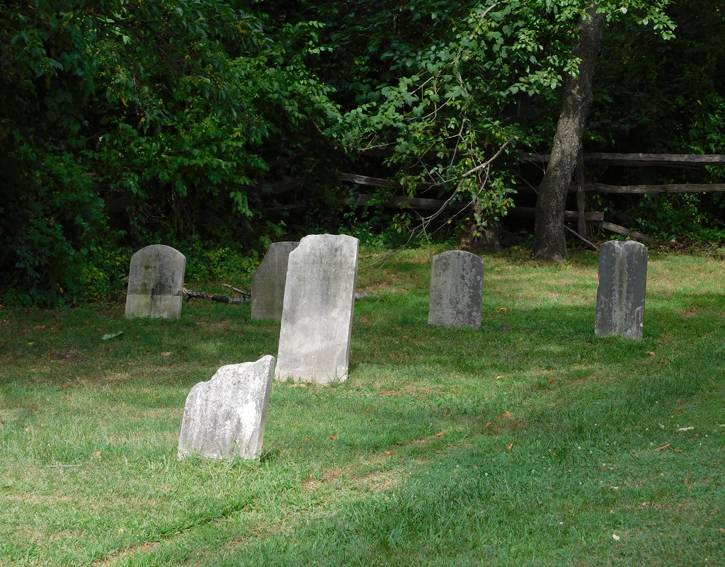 Cemetery in Old Bethpage Village, August 2022