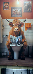 Even Hairy Cows must go to toilet!