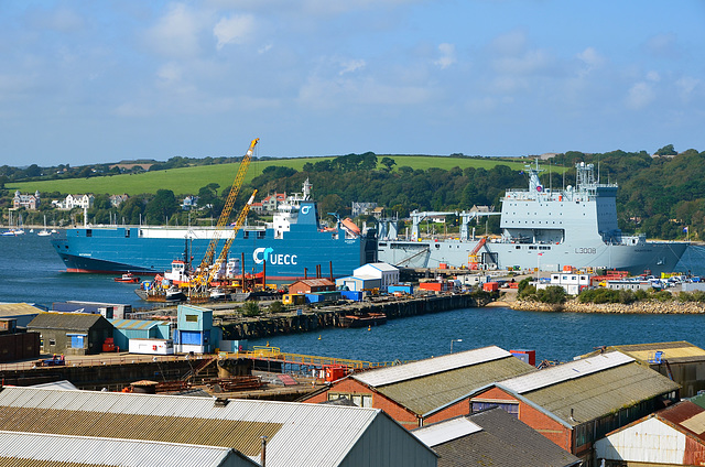 RFA MOUNTS BAY in Falmouth Docks