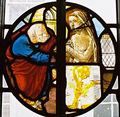 Stained Glass fragments in Great Yarmouth, Norfolk