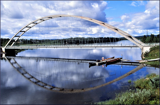 Brücke über dem Kalixälven