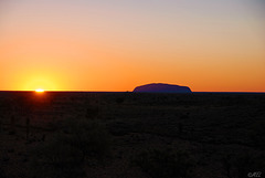 Sonnenuntergang am Ayers Rock (Uluru)