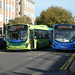 Whippet WG107 (BT66 MVH) and Stagecoach 21228 (AE09 GYY) at Addenbrooke's - 6 Nov 2019 (P1050078)