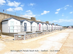 Bonningstedt Parade beach huts Seaford 16 5 2023