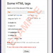 HTML tags