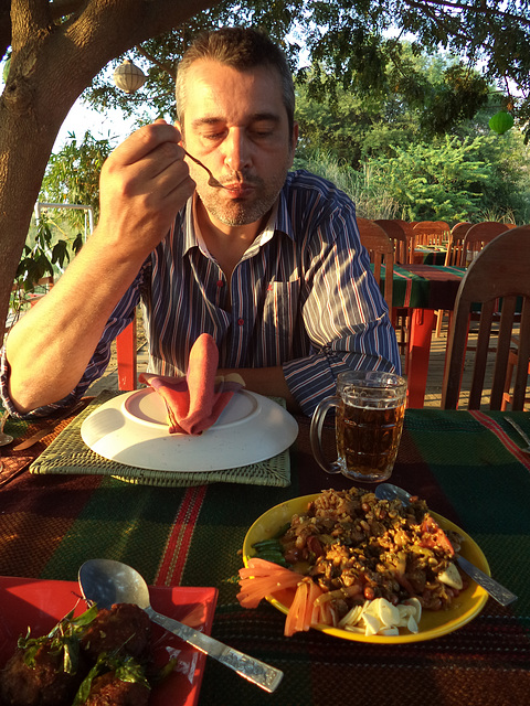 dinner by the Ayeyarwady