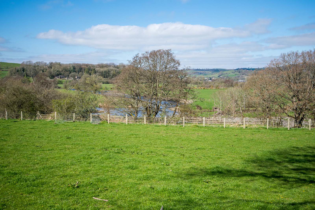 The River Dee running alongside Llangar Old Church