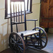 Wheelchair in Dr. Searing's Office in Old Bethpage Village, August 2022