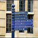 Oxford blue signpost