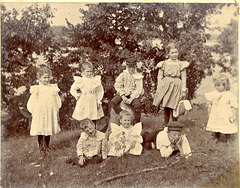 Cousins at the lake, c. 1897.