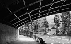 Arch over the sidewalk