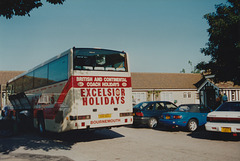 Excelsior Holidays 323 (A16 XEL) at the Smoke House Inn, Beck Row – 11 Jul 1994 (230-20A)