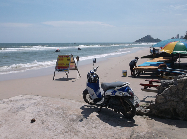 Massage de plage / Beach massage