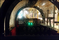 inside the Mail Rail tourist train