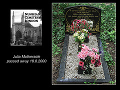 A 21st century memorial Nunhead Cemetery 19 5 2007