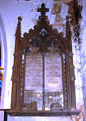 Monument to the historian and author, William Hutton and other members of the Hutton family, St Margaret's Church, Ward End, Birmingham