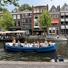Boating through Leiden