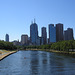 Looking West Along The Yarra River