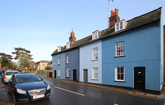 Houses on Thoroughfare, Woodbridge, Suffolk