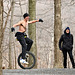 Unicycle in the woods IMG 20250208 185927