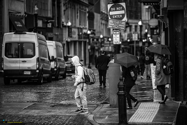 Rainy day in Boston