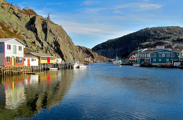 Reflections on Quidi Vidi Harbour, Newfoundland