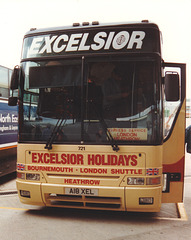 Excelsior Holidays 721 (A18 XCL) at Heathrow Airport – 2 Jul 1996 (320-16A)