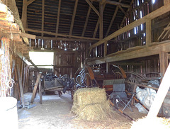 The Interior of the Red Barn in Old Bethpage Village, August 2022