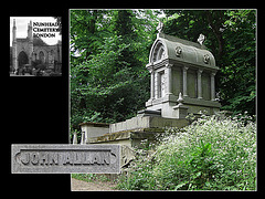 Nunhead Cemetery vault of John Allan 19 5 2007