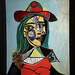 Picasso - Femme au chapeau et col en fourrure