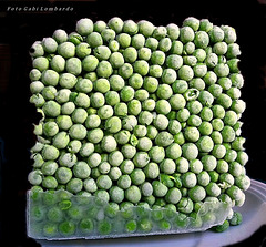 a square of peas