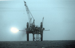 Oil rig off East coast of England