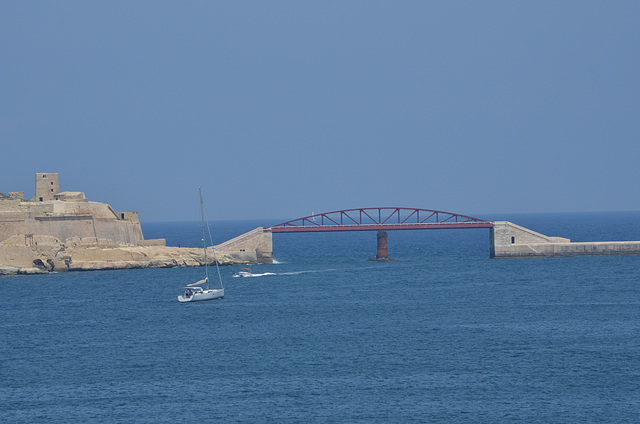 Malta, Bridge to The Great Harbor Break Water
