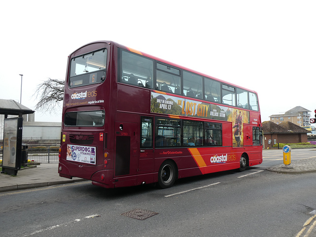 First Eastern Counties 37150 (YN06 URD) in Great Yarmouth - 29 Mar 2022 (P1110111)