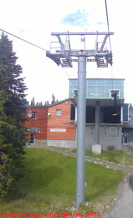 Approach to Ruzova hora Cable Car Station on Snezka, Kralovehradecky kraj, Bohemia(CZ), 2015