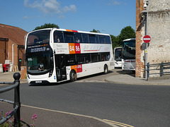 Coach Services Limited trio in Thetford - 7 Jun 2024 (P1180443)