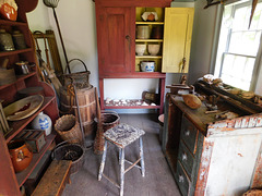 Interior of the Conklin House in Old Bethpage Village, August 2022