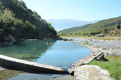 Albania, Swimming in the Thermal Pool of Lengaricë