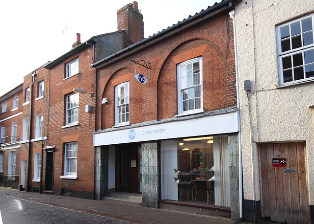 Houses on Thoroughfare, Woodbridge, Suffolk