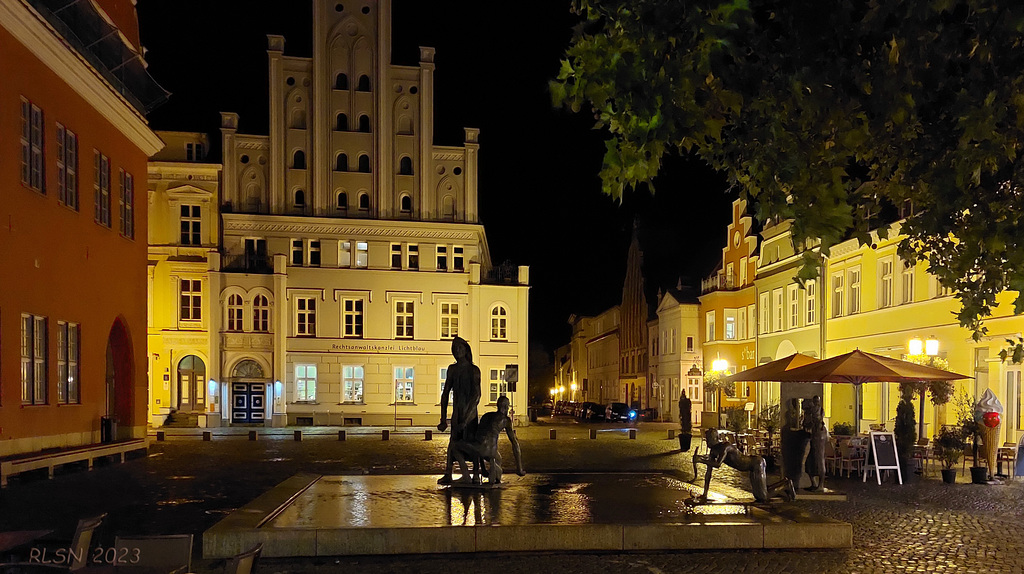 Greifswald bei Nacht