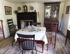 The Dining Room in the Conklin House in Old Bethpage Village, August 2022