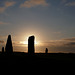 The Ring of Brodgar late on a summer evening