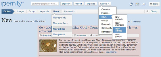 Extended 'New' options