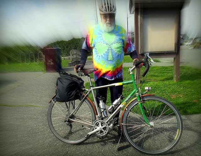 Aeronautical engineer with bike