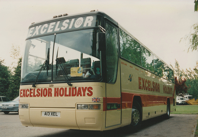 Excelsior Holidays 320 (A13 XEL) at the Smoke House Inn, Beck Row – 16 Jun 1994 (227-30)